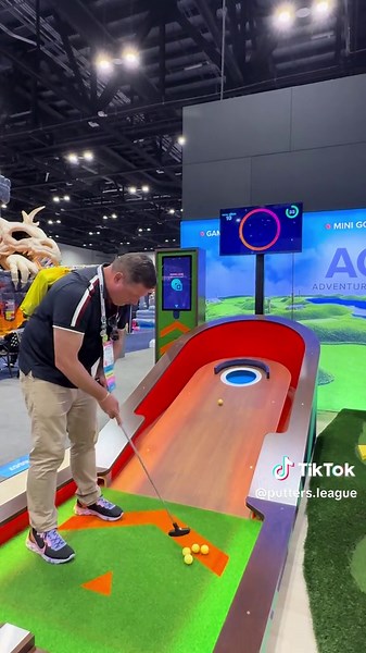 Can He Make All the Shots in Mini Golf?
