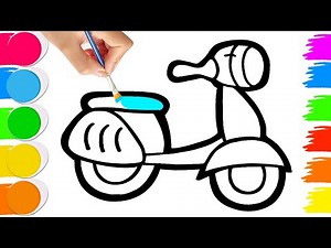 How to Draw a Scooter | Step by Step Tutorial
