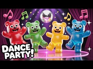 Gummy Bear Dance Party Song for Kids | Fun Nursery Rhyme & Dance Moves