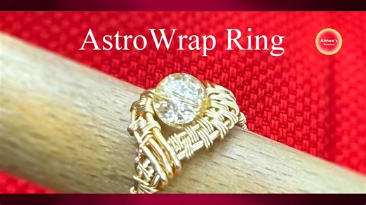 【40分钟】爆花水晶 × 星轨绕线戒指｜宇宙感手作教程｜新手友好 DIY