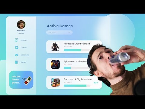 Awesome Glass UI Design Tutorial