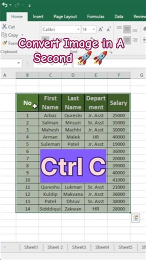 Data Convet Image #excel #exceltutorial #image
