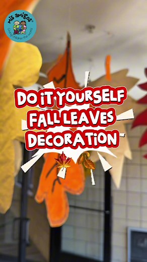 DIY Autumn Classroom Decor: Giant Fall Leaves
