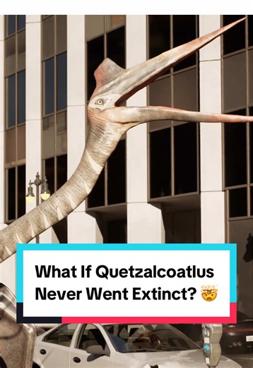 What would happen if this terrifying predator never went extinct? 😥 Find out in our latest episode, link in our bio! 🔗 #WhatIf #SciFi #Quetzalcoatlus