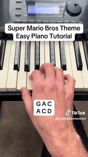 Learn Super Mario Bros Theme on Piano Easily