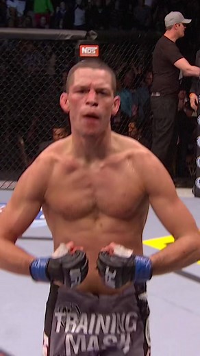 Nate Diaz is absolutely RELENTLESS 😳 #ufc #natediaz #knockout #ufc263