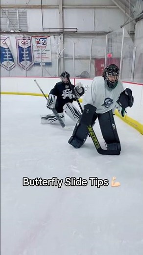 How to butterfly slide 🦋 #hockey #icehockey #nhl #hockeygoalie