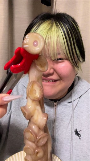 噛みちぎるのが大変なクレオご飯体験