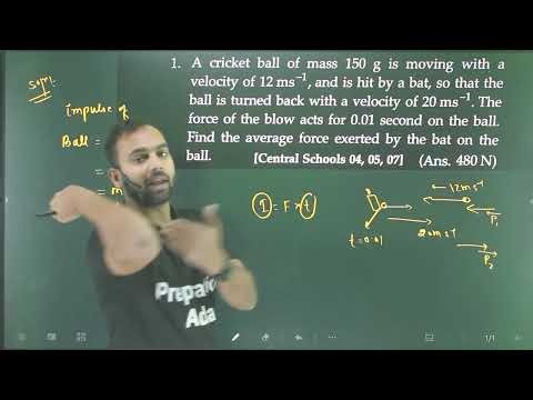 Pfp-1 laws of motion 11th numericals based on impulse of a force /11th sl arora numericals