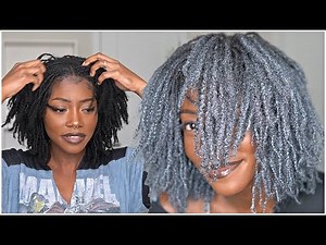 i needed a change.. i went silver! Trying As I Am Curl Color on my Microlocs | Keke J.