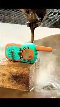 **Satisfying Waterjet Cuts a Walkie-Talkie at 60,000 PSI — Incredible Cross Section!**