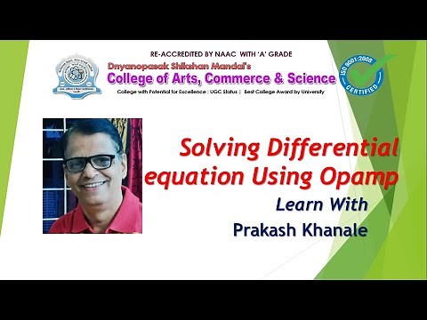 Solving Differential Equation using Opamp