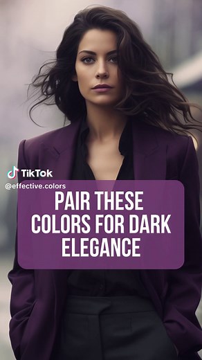 Purple Color Combination Outfits: Dark Elegance Fashion Ideas