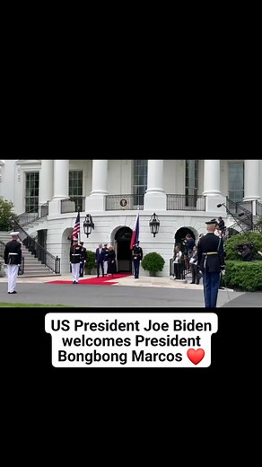 Sinalubong ni President Joe Biden ang pagdating ni President Bongbong Marcos sa White House 🇵🇭🫱🏾‍🫲🏻🇺🇲 | BBM Youth