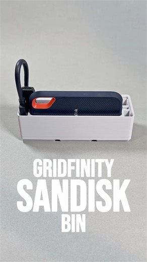 Gridfinity SANDISK Bin - 3D Printed Timelapse💾