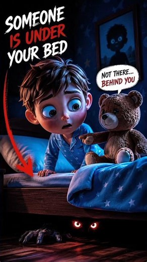 DON’T LOOK UNDER THE BED 😱 | 3D Cartoon Horror Story | #Shorts
