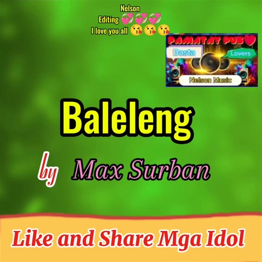 Baleleng by Max Surban Video Karaoke Song 🎤🎤🎤 #karaoke #song #music #singer | Karaoke Song Page