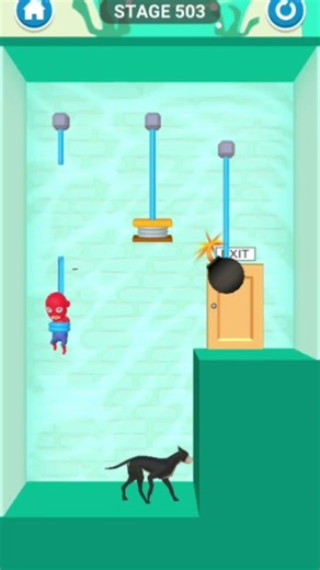 Rescue cut game | Save tha man 😱 #gaming #viral #games #shorts #funny