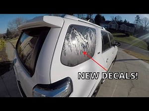 Toyota 4Runner Rear Window Decals Installation