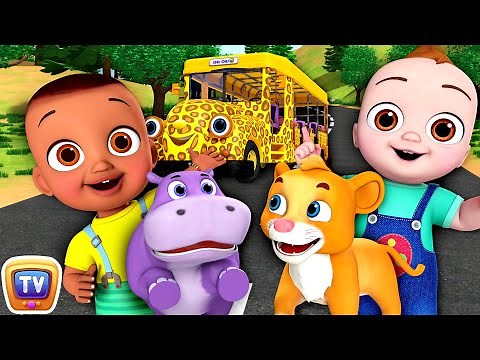 Wheels on the bus - Zoo Friends - Animals Song Collection + More ChuChu TV Nursery Rhymes for Babies