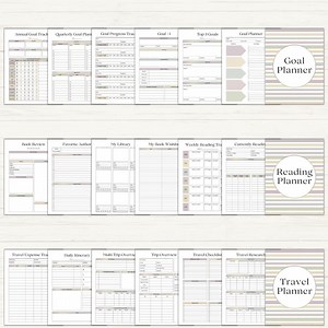 Ultimate Life Planner Printable Bundle | Adhd Productivity Planner | Habit Tracker | Mood Journal | Home Binder | Self Care | Fitness | Boho - Etsy Australia