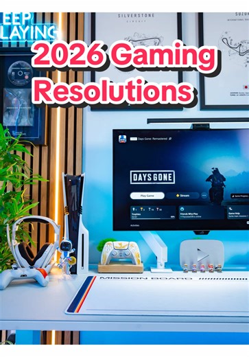 What are your gaming resolutions for 2026? 👀🎮 I’m aiming to clear some of my backlog and hit another 25 platinum trophies this year 💪🏻 What about you guys? #gaming #gamerlife #playstation #gamingontiktok #gamingsetup