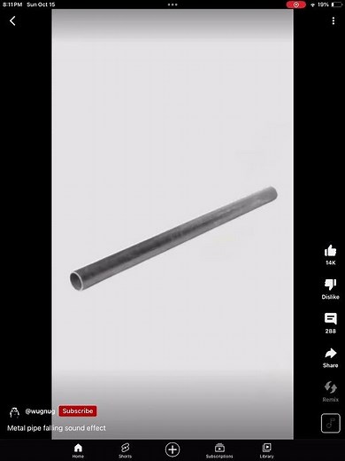 Metal pipe sound effect