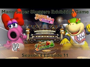 Mario Super Sluggers Exhibition Game Season 4 Episode 11 - Birdo Bows vs Bowser Jr Rookies