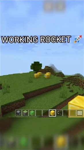 HOW TO BUILD A WORKING ROCKET 🚀#minecraft#trendingshorts