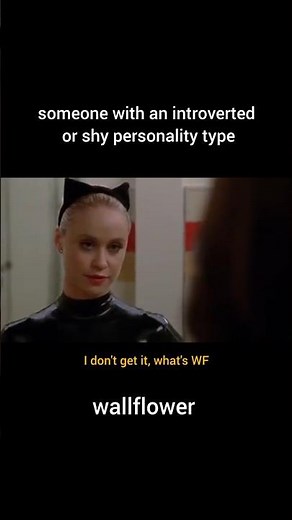 'WALLFLOWER' meaning and examples