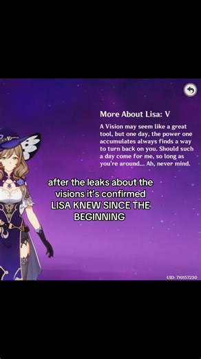 Genshin Impact: Did Lisa Know About Visions From the Start?