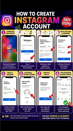 Learn how to create an Instagram account step by step in 2026!