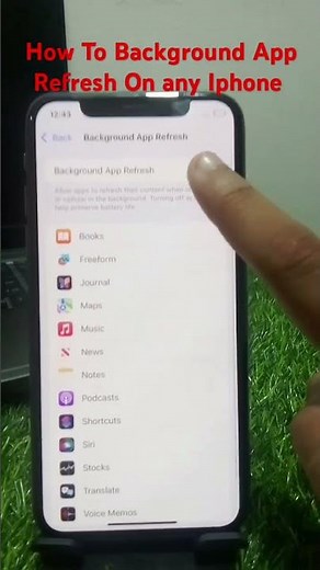 How To Background App Refresh On Any Iphone After IOS 18 Update