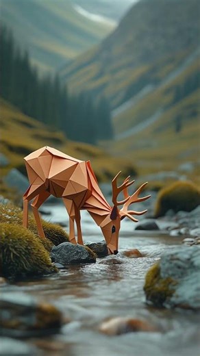 Origami Deer Free Video Download For ANY Project 📹