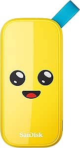 SanDisk 1TB Fortnite Portable SSD, Peely Edition - Up to 800MB/s, USB-C, USB 3.2 Gen 2, Drop Protection - SDSSDE30-1T00-G25F