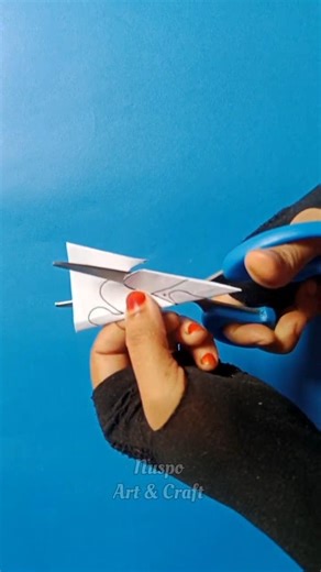 Easy love shape snowflake #shorts #diy #snowflake