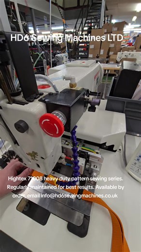 Hightex 71008 series heavy duty pattern sewing machine. Supplied and looked after. Machines avaliable now, email info@hd6sewingmachines.co.uk for more details. #hightex #cowboy #sewing #heavyduty #factory