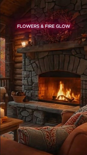 FLOWERS & FIRE GLOW 🔥🌷 Chill Spring Jazz Ambience #shorts