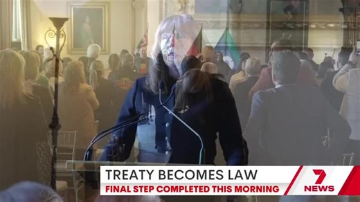 Victoria's treaty officially becomes law