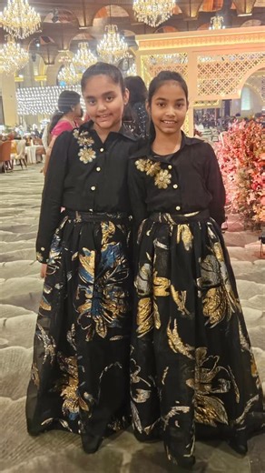 Sunshine on Instagram: "My favourite Twinnies slaying in hand embroidered shirts with appliqué skirts 🧿❤️"