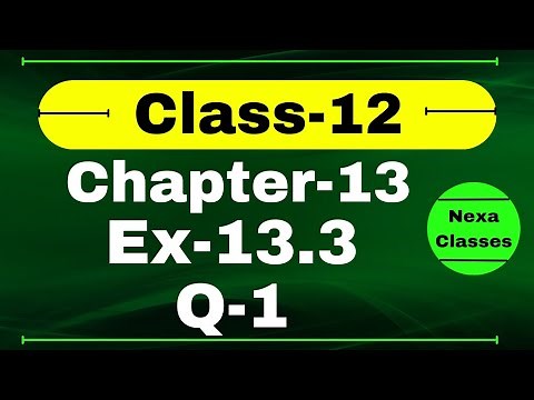 Class 12 Ex 13.3 Q1 Math | Chapter13 Class12 Math | Probability | Ex 13.3 Q1 Class 12 | Nexa