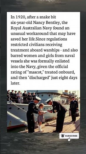 Incredible 1920 Naval Rescue Story | Snake-Bitten Girl Saved by the Royal Australian Navy