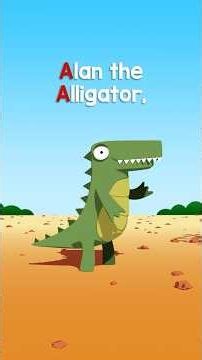 Letter A Song for Kids 🐊 | Alan the Alligator 🍎 | ABC Phonics #Shorts