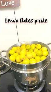 💥🍋നാരങ്ങ അച്ചാർ ✨😋Lemon Dates Pickle🍋🔥#pickle #lemon #cooking #recipe