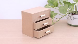 Cardboard DIY- Desktop Drawer Ver 2.0 : A4 Printable 1/2 Scale Template - Etsy