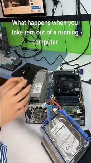 RAM off Pc what happen ？ #techtips #tech #pcrepair #ram #ram