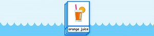 Drinks flashcards for kids!