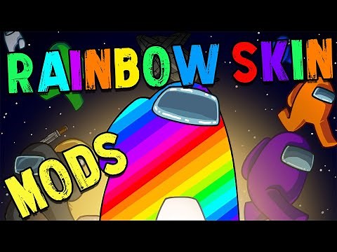 Among Us MODS+ Arcoíris Skin | PC Steam Tutorial Español | Hack Menu