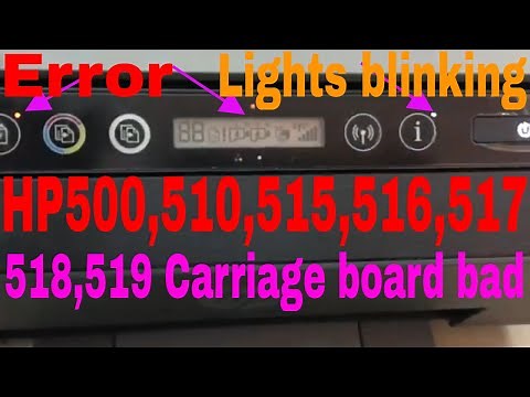 How to solve HP Smart tank 500 510 515 516 517 518 519 error cannot print copy scan 01