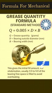 Bearing Grease Quantity Formula #greasequantityformula #fbreels2025ツ #fbreelsfypシ゚viralfbreelsfypシ゚viral #fbreelsfypシ゚ #fbreelsvideo #fbreelsfypシ゚viralシ #fbreels #usareels #ukreels #viralreelschallenge2025viralreelschallengejaiviralreelschallengeviralreelschallenge #viralreelschallenge #reelschallengereelschallenge #reelschallenge #reelsfacebook #reelsviralシ #reelsfypシ #usareelslove #trendingreel | Mechanical Gyaan